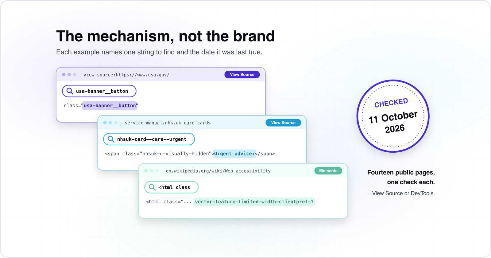 Accessible website examples you can verify in a minute