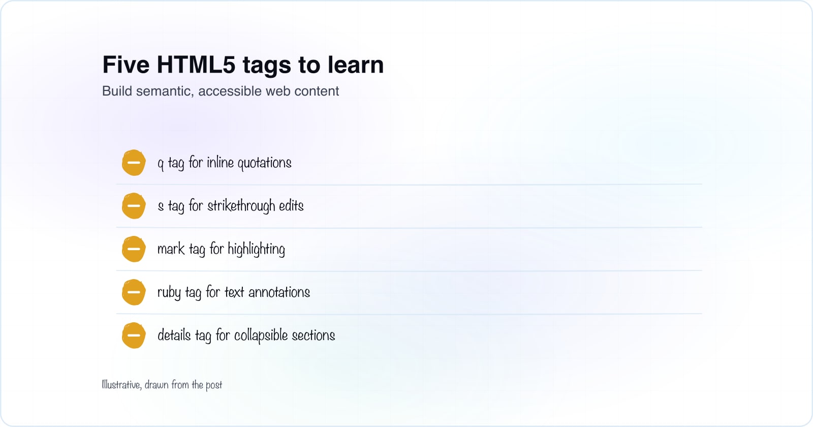 5 HTML5 Tags for Frontend Developers to Play With