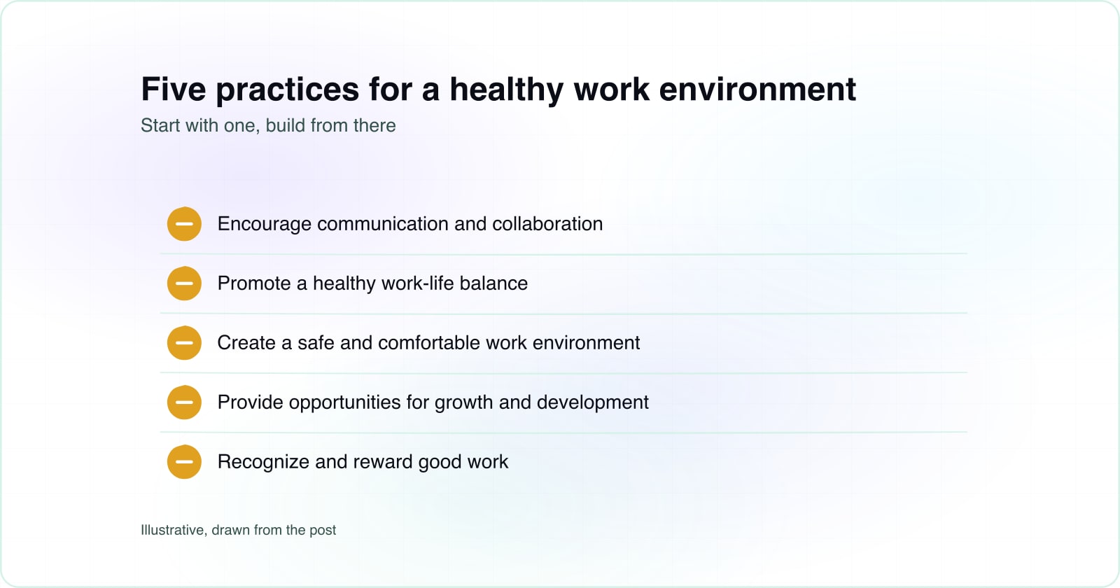 A Healthy Work Environment Makes the Difference